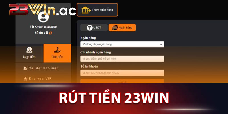 Rút Tiền 23WIN